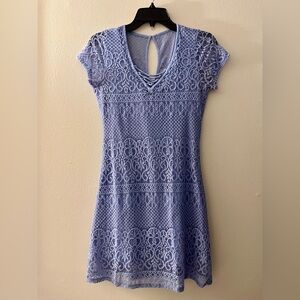 Hollister Lavender Lace Midi Dress